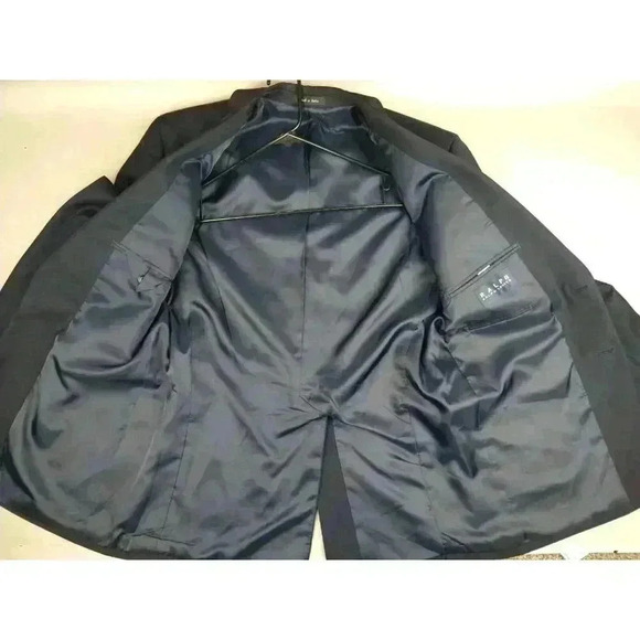 LRL Ralph Lauren Blazer Sport Coat Jacket Sz 41R Navy Blue Gold Button 100% Wool - Picture 8 of 14